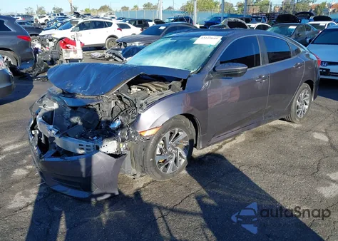 2018 Honda Civic Ex from USA, damaged, VIN 2HGFC2F78JH501282